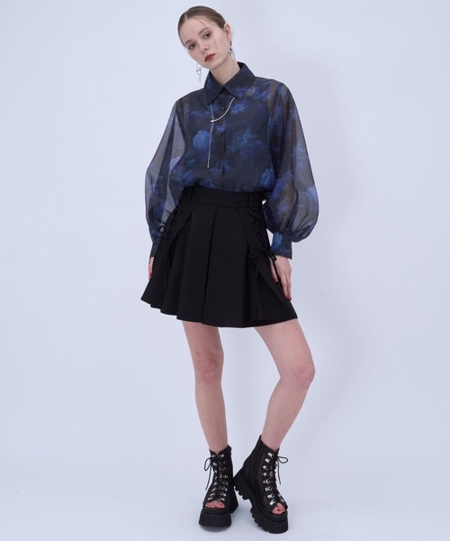 HARE（ハレ）の「アートフラワーガラシアーシャツLS(HARE)（シャツ/ブラウス・レディース・ブラック/ブルー/グリーン・FREE）」の8枚目の写真