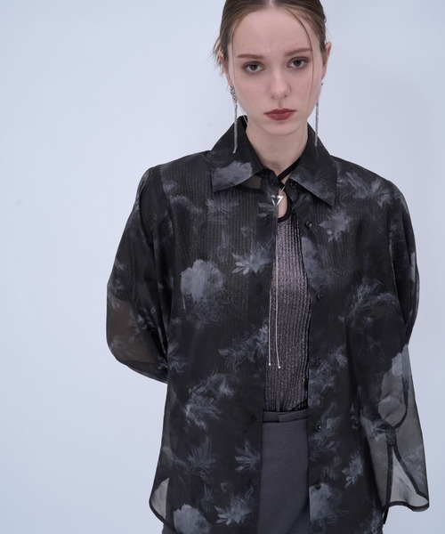 HARE（ハレ）の「アートフラワーガラシアーシャツLS(HARE)（シャツ/ブラウス・レディース・ブラック/ブルー/グリーン・FREE）」の15枚目の写真