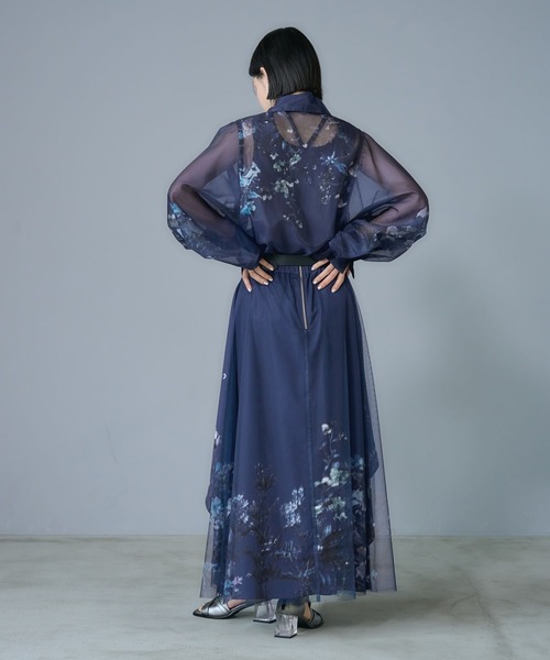 HARE(ハレ)の「アートフラワーガラシアーシャツLS(HARE)(シャツ/ブラウス・レディース・ブラック/ブルー/グリーン/ネイビー/ブラック系その他/グレー/グレー系その他/パープル・FREE)」の12枚目の写真
