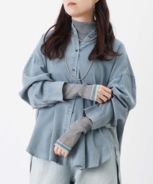 LUCA/LADY LUCK LUCA（ルカ/レディラックルカ）の「LC/LLL ラメシアーハイネックプルオーバー（Tシャツ/カットソー）」