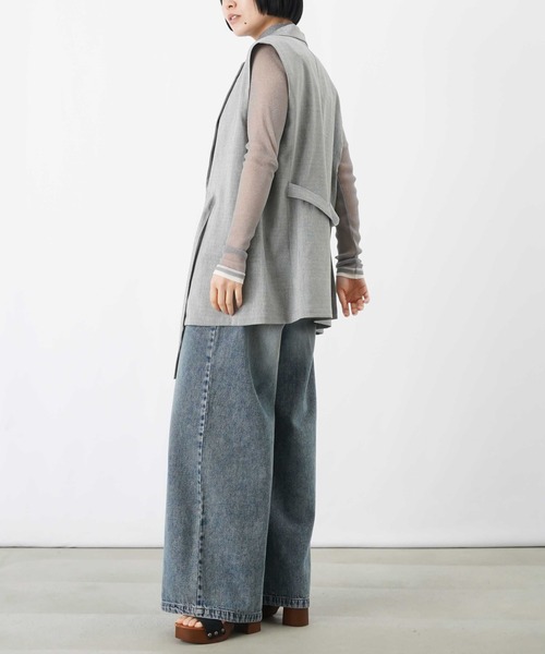 LUCA/LADY LUCK LUCA（ルカ/レディラックルカ）の「LC/LLL ラメシアーハイネックプルオーバー（Tシャツ/カットソー・レディース・カーキ/ブルー/グレー/ブラック/アイボリー・FREE）」の11枚目の写真