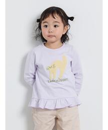 Samansa Mos2 Lagom | ネコさがら刺繍ロンT(Tシャツ/カットソー)