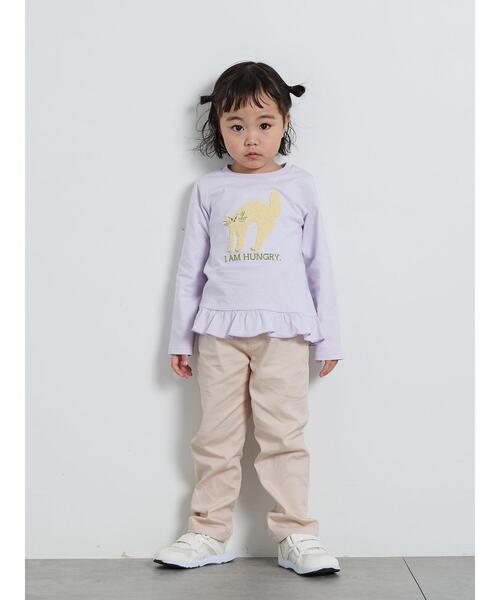 Samansa Mos2 Lagom(サマンサモスモスラーゴム)の「ネコさがら刺繍ロンT(Tシャツ/カットソー・キッズ・ミント/ラベンダー・130/95/120/110/100)」の7枚目の写真