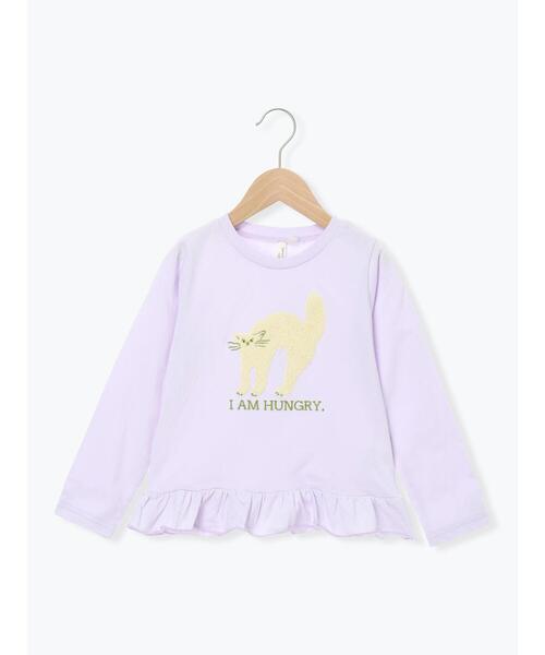Samansa Mos2 Lagom(サマンサモスモスラーゴム)の「ネコさがら刺繍ロンT(Tシャツ/カットソー・キッズ・ミント/ラベンダー・130/95/120/110/100)」の8枚目の写真