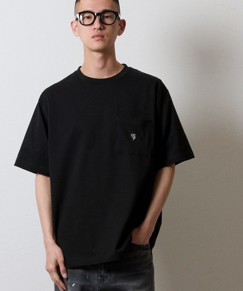 NUMBER (N)INE(ナンバーナイン)の「SMOOTH COTTON EMBROIDERY POCKET TUBE T-SHIRT / スムース コットン ロゴ刺繍 ポケット チューブ Tシャツ(Tシャツ/カットソー・メンズ・ホワイト/ブラック・2/3/4)」の1枚目の写真