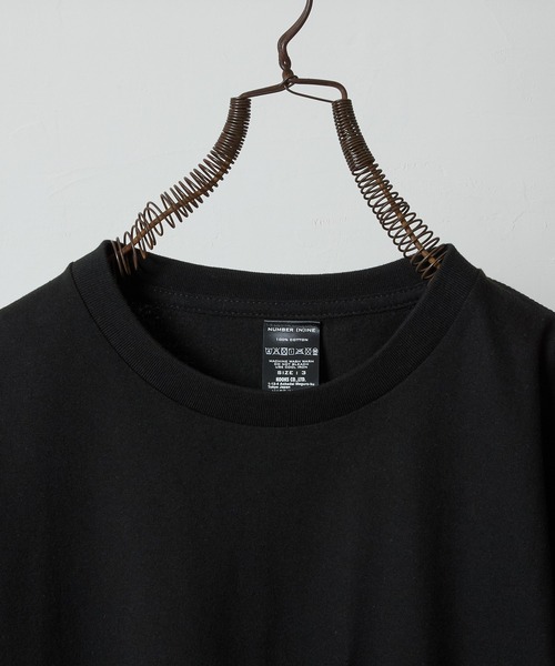 NUMBER (N)INE(ナンバーナイン)の「SMOOTH COTTON EMBROIDERY POCKET TUBE T-SHIRT / スムース コットン ロゴ刺繍 ポケット チューブ Tシャツ(Tシャツ/カットソー・メンズ・ホワイト/ブラック・2/3/4)」の10枚目の写真