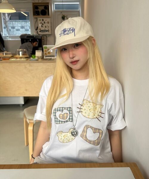 ambler(エムブラー)の「A Clothes Line アプリケ刺繍半袖Tシャツ AS1310 (アイボリー)(Tシャツ/カットソー・レディース・その他・MEDIUM/SMALL)」の7枚目の写真