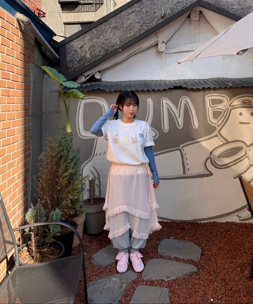ambler(エムブラー)の「A Clothes Line アプリケ刺繍半袖Tシャツ AS1310 (アイボリー)(Tシャツ/カットソー・レディース・その他・MEDIUM/SMALL)」の4枚目の写真