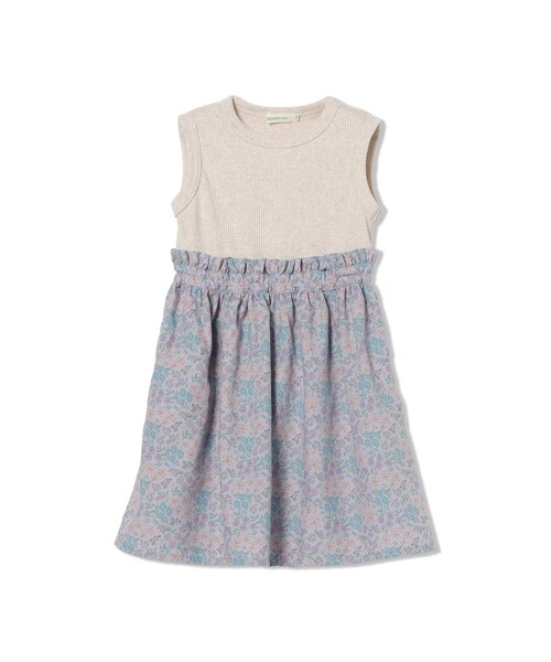 BEAMS mini（ビームスミニ）の「フラワー 切替 ノースリーブ ワンピース 2026SS（90～150cm）子供服 夏物 まとめ買い キッズ プチプラ 定番（ワンピース・キッズ・オレンジ系その他4/ネイビー/ホワイト系その他3・90/100/110/120/130/150/140）」の14枚目の写真