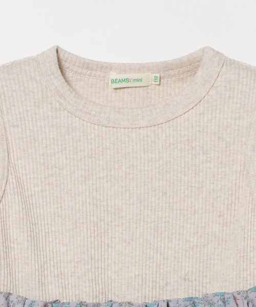 BEAMS mini（ビームスミニ）の「フラワー 切替 ノースリーブ ワンピース 2026SS（90～150cm）子供服 夏物 まとめ買い キッズ プチプラ 定番（ワンピース・キッズ・オレンジ系その他4/ネイビー/ホワイト系その他3・90/100/110/120/130/150/140）」の15枚目の写真