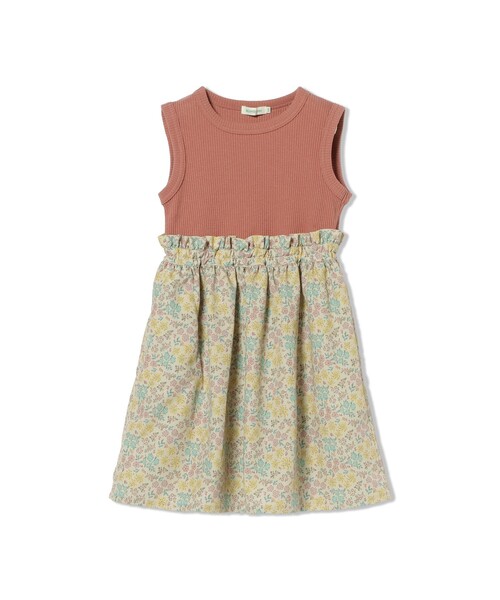 BEAMS mini（ビームスミニ）の「フラワー 切替 ノースリーブ ワンピース 2026SS（90～150cm）子供服 夏物 まとめ買い キッズ プチプラ 定番（ワンピース・キッズ・オレンジ系その他4/ネイビー/ホワイト系その他3・90/100/110/120/130/150/140）」の20枚目の写真