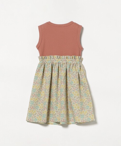 BEAMS mini（ビームスミニ）の「フラワー 切替 ノースリーブ ワンピース 2026SS（90～150cm）子供服 夏物 まとめ買い キッズ プチプラ 定番（ワンピース・キッズ・オレンジ系その他4/ネイビー/ホワイト系その他3・90/100/110/120/130/150/140）」の21枚目の写真