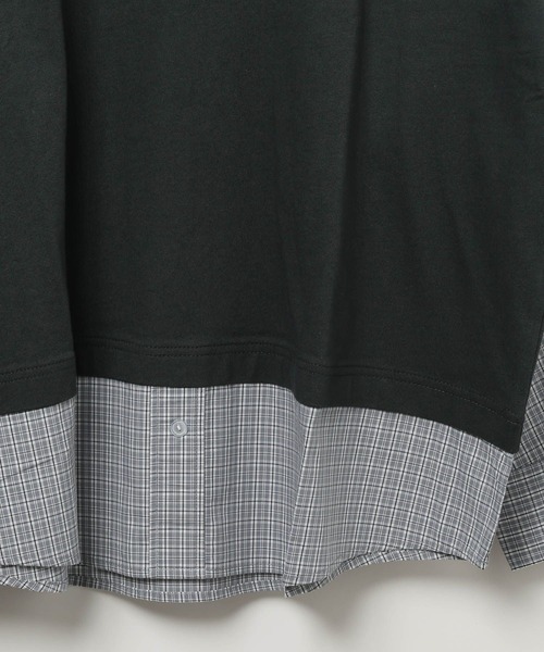 LEPSIM 布帛レイヤードBIGTEE  グレー LEPSIM｜布帛レイヤードBIGTEE | Rakuten Fashion(楽天ファッション