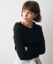 rib cut hoodie / リブカットフーディー