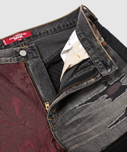 Levi's W-NAME PATCHWORKED COTTON DENIM PANTS（デニムパンツ
