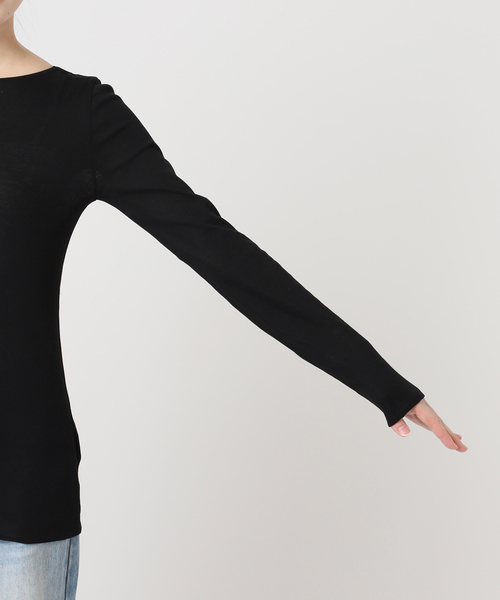 plage(プラージュ)の「C/Cuナノシア 2way ロンT(Tシャツ/カットソー・レディース・ホワイト/ブラウン/ブラック・FREE)」の17枚目の写真