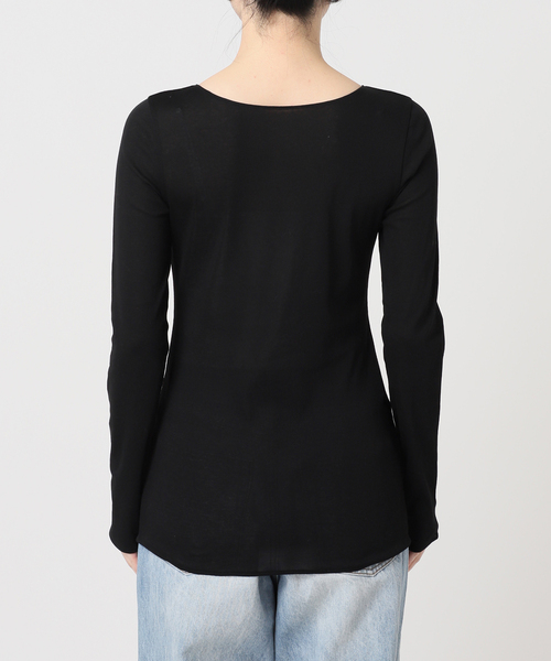 plage(プラージュ)の「C/Cuナノシア 2way ロンT(Tシャツ/カットソー・レディース・ホワイト/ブラウン/ブラック・FREE)」の13枚目の写真