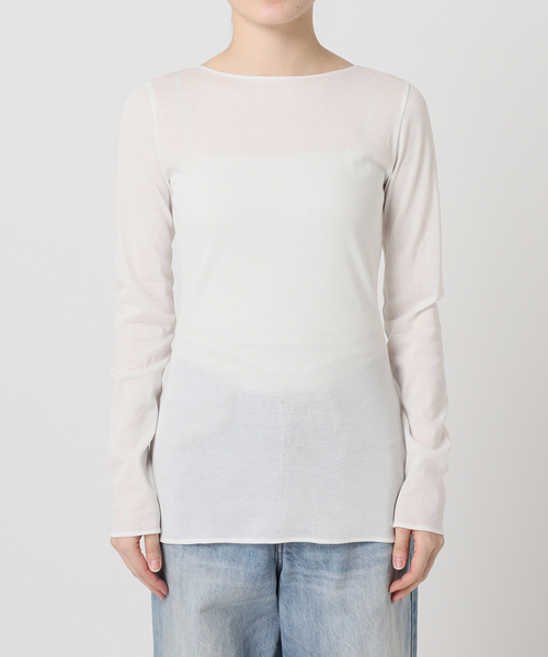 plage(プラージュ)の「C/Cuナノシア 2way ロンT(Tシャツ/カットソー・レディース・ホワイト/ブラウン/ブラック・FREE)」の11枚目の写真