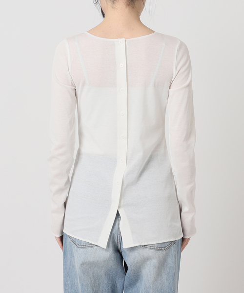 plage(プラージュ)の「C/Cuナノシア 2way ロンT(Tシャツ/カットソー・レディース・ホワイト/ブラウン/ブラック・FREE)」の10枚目の写真