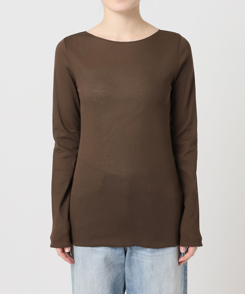 plage(プラージュ)の「C/Cuナノシア 2way ロンT(Tシャツ/カットソー・レディース・ホワイト/ブラウン/ブラック・FREE)」の7枚目の写真