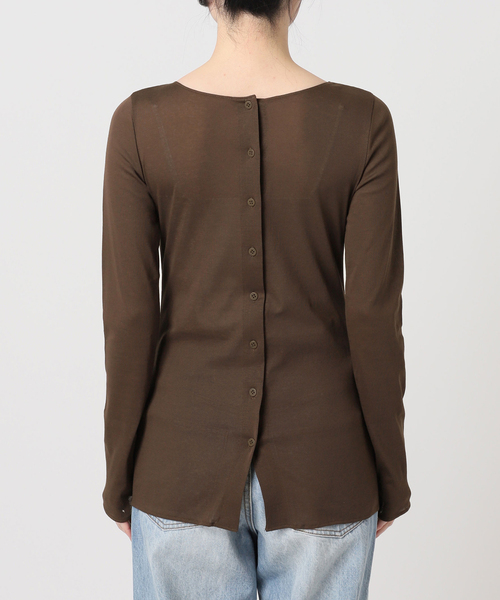 plage(プラージュ)の「C/Cuナノシア 2way ロンT(Tシャツ/カットソー・レディース・ホワイト/ブラウン/ブラック・FREE)」の6枚目の写真