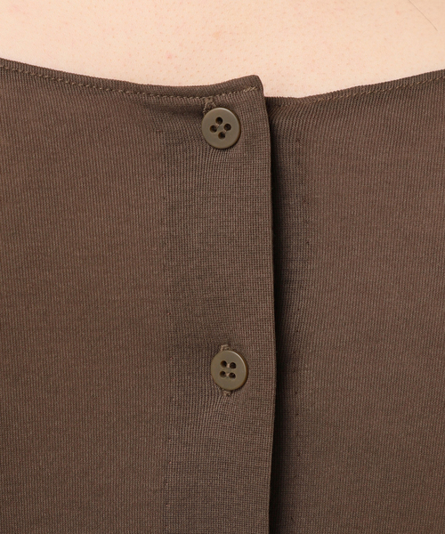 plage(プラージュ)の「C/Cuナノシア 2way ロンT(Tシャツ/カットソー・レディース・ホワイト/ブラウン/ブラック・FREE)」の5枚目の写真