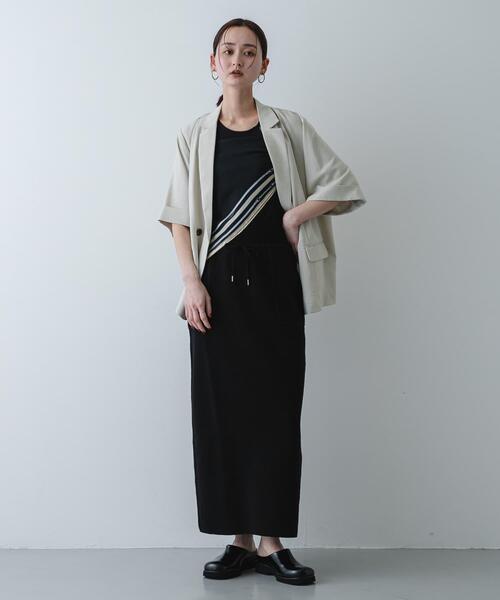 SENSE OF PLACE by URBAN RESEARCH(センスオブプレイスバイアーバンリサーチ)の「『洗濯可』スウェットライクニットスカート(スカート・レディース・グレー・ONE)」の9枚目の写真