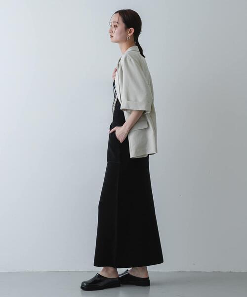 SENSE OF PLACE by URBAN RESEARCH(センスオブプレイスバイアーバンリサーチ)の「『洗濯可』スウェットライクニットスカート(スカート・レディース・グレー・ONE)」の10枚目の写真