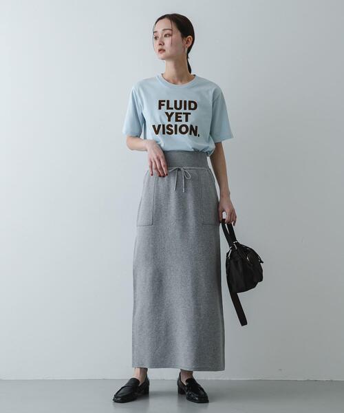 SENSE OF PLACE by URBAN RESEARCH(センスオブプレイスバイアーバンリサーチ)の「『洗濯可』スウェットライクニットスカート(スカート・レディース・グレー・ONE)」の17枚目の写真
