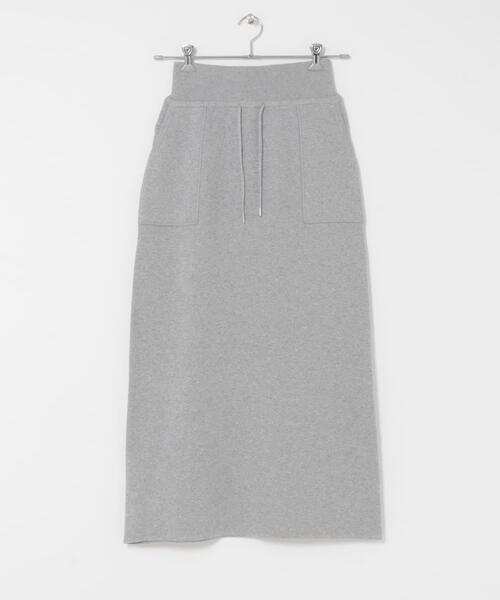 SENSE OF PLACE by URBAN RESEARCH(センスオブプレイスバイアーバンリサーチ)の「『洗濯可』スウェットライクニットスカート(スカート・レディース・グレー・ONE)」の20枚目の写真