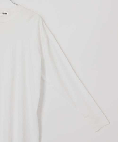 CALMER（カルメール）の「NATURAL DYE LONG T-Shirt / ナチュラルダイロング（Tシャツ/カットソー・レディース・サックスブルー/ホワイト/チャコールグレー・FREE）」の14枚目の写真