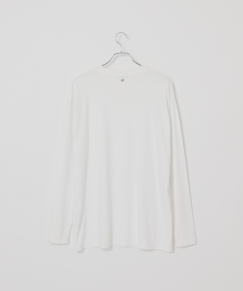 CALMER（カルメール）の「NATURAL DYE LONG T-Shirt / ナチュラルダイロング（Tシャツ/カットソー・レディース・サックスブルー/ホワイト/チャコールグレー・FREE）」の16枚目の写真