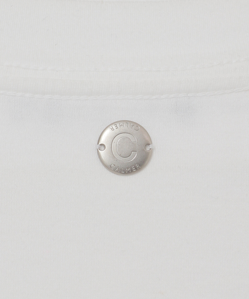 CALMER（カルメール）の「NATURAL DYE LONG T-Shirt / ナチュラルダイロング（Tシャツ/カットソー・レディース・サックスブルー/ホワイト/チャコールグレー・FREE）」の17枚目の写真