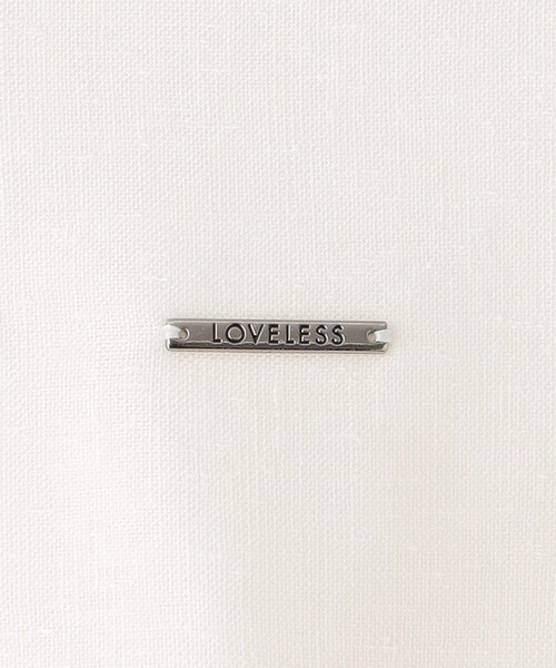 LOVELESS（ラブレス）の「リネンミックスシャツ（シャツ/ブラウス・メンズ・オフホワイト/ブラック・M/L）」の4枚目の写真