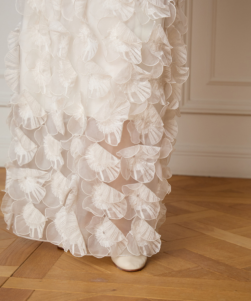 IENA LA BOUCLE(イエナラブークル)の「IENA LA BOUCLE フラワーモチーフオーガンジースカート(スカート・レディース・ホワイト・FREE)」の20枚目の写真