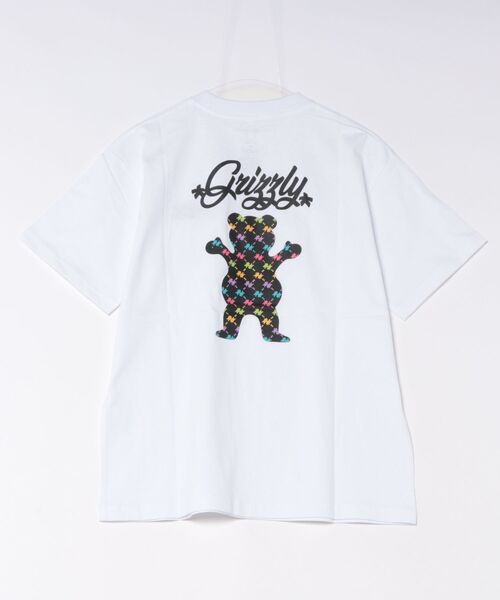 GRIZZLY(グリズリー)の「【ムラサキスポーツ限定】GRIZZLY/グリズリー 半袖 Tシャツ PUZZLE ARTWORK BEAR SST G26SS-2433(Tシャツ/カットソー・レディース・ホワイト/ブラック・L/M)」の3枚目の写真