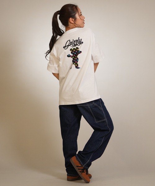 GRIZZLY(グリズリー)の「【ムラサキスポーツ限定】GRIZZLY/グリズリー 半袖 Tシャツ PUZZLE ARTWORK BEAR SST G26SS-2433(Tシャツ/カットソー・レディース・ホワイト/ブラック・L/M)」の8枚目の写真