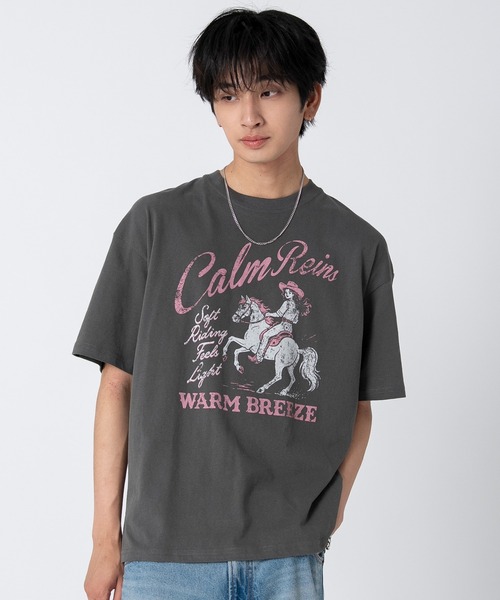 GUHROOVY黒 半袖 Tシャツ L large グルーヴィー WEGO/【26年春新作】アソートグラフィックBIG Tシャツ（Tシャツ