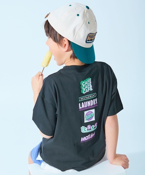 セール】【ひやシャリ】接触冷感 デビラボ BIGシルエット プリント半袖