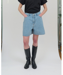 Morgan Half Denim [Medium Blue]