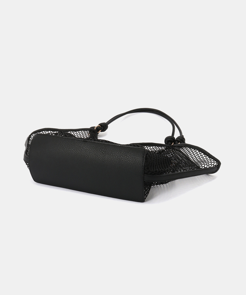 B.C STOCK(ベーセーストック)の「メッシュ編みトートバッグ(トートバッグ・レディース・ブラック/ブラウン・FREE)」の5枚目の写真