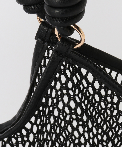 B.C STOCK(ベーセーストック)の「メッシュ編みトートバッグ(トートバッグ・レディース・ブラック/ブラウン・FREE)」の9枚目の写真