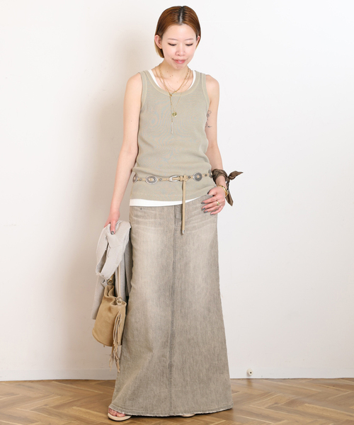 Puntovita(プントヴィータ)の「【PUNTOVITA/プントヴィータ】CONCHO SUEDE BELT(ベルト・レディース・ベージュ・80/85)」の2枚目の写真
