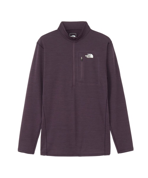 THE NORTH FACE(ザノースフェイス)の「ザ ノース フェイス THE NORTH FACE L/S FLASHDRY 3D Zip Up ロングスリーブフラッシュドライスリーディージップアップ(Tシャツ/カットソー・メンズ・チャコールグレー/ダークパープル・M/LL/L)」の2枚目の写真