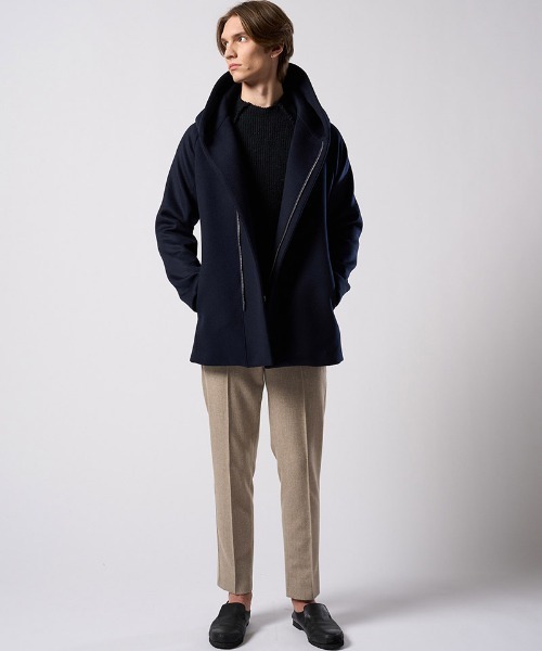 wjk(ダヴルジェイケイ)の「mn3239- lomond×powder line high-neck knit ラグランスリーブハイネックニット(6891 wn09j)(ニット/セーター・メンズ・ブラック/グレー/ネイビー・S/M/L/XL)」の15枚目の写真