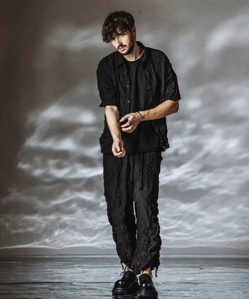 NO ID.（ノーアイディ）の「【NO ID.】Washer Big Shirt / ワッシャー ビッグ シャツ（シャツ/ブラウス・メンズ・ホワイト/ブラック/ブルーグレー・ONE SIZE）」の11枚目の写真