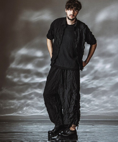 NO ID.（ノーアイディ）の「【NO ID.】Washer Big Shirt / ワッシャー ビッグ シャツ（シャツ/ブラウス・メンズ・ホワイト/ブラック/ブルーグレー・ONE SIZE）」の14枚目の写真