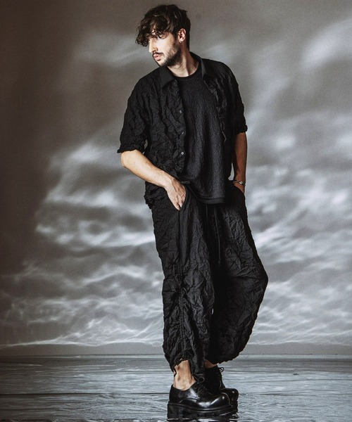 NO ID.（ノーアイディ）の「【NO ID.】Washer Big Shirt / ワッシャー ビッグ シャツ（シャツ/ブラウス・メンズ・ホワイト/ブラック/ブルーグレー・ONE SIZE）」の16枚目の写真