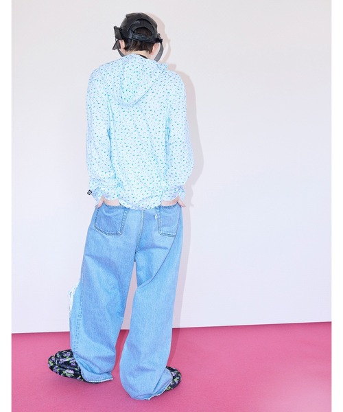 Little sunny bite(リトルサニーバイト)の「★Little sunny bite★ floral light hoodie(パーカー・レディース・サックスブルー/ホワイト/ピンク・MEDIUM/SMALL)」の14枚目の写真