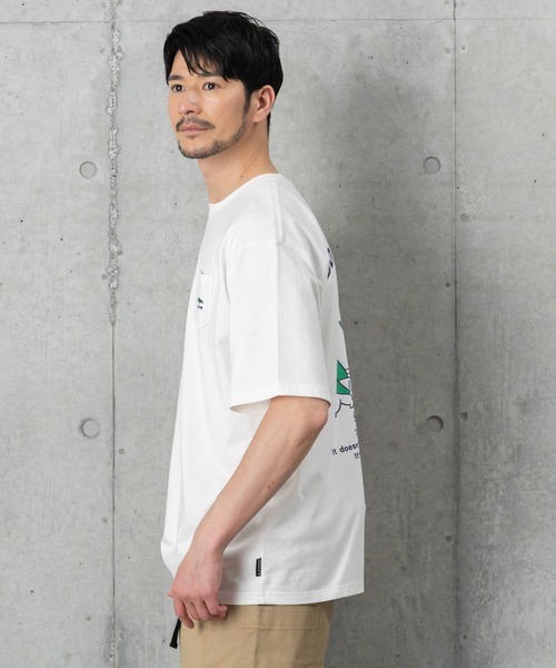 J.J camp(ジェイジェイキャンプ)の「J.J CAMP 防蚊・防汚・UVカット ペンギンプリントTシャツ(Tシャツ/カットソー・メンズ・オレンジ/ライトイエロー/ホワイト・XL/M/L/S/XS)」の17枚目の写真